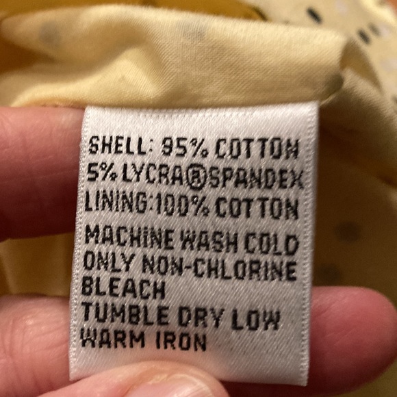 Talbots Pale Yellow Stretch Cotton Top Size Small - Picture 8 of 12
